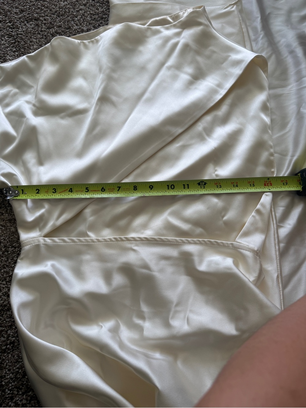 Matter’s Store Canes Dress One-Shoulder Evening Dress with Gold Accent - Picture 12 of 16
